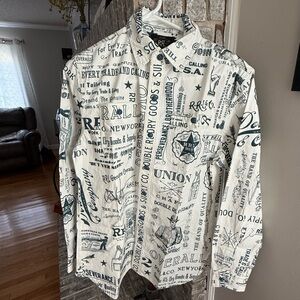 Ralph Lauren Double RL White Lightweight Shirt Jacket